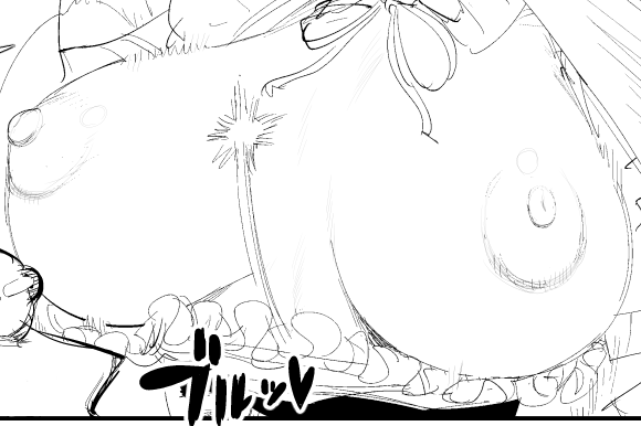 光があたってる部分は線画細く、影の部分は太く、っていうのを意識し始めた、乳首だけ 