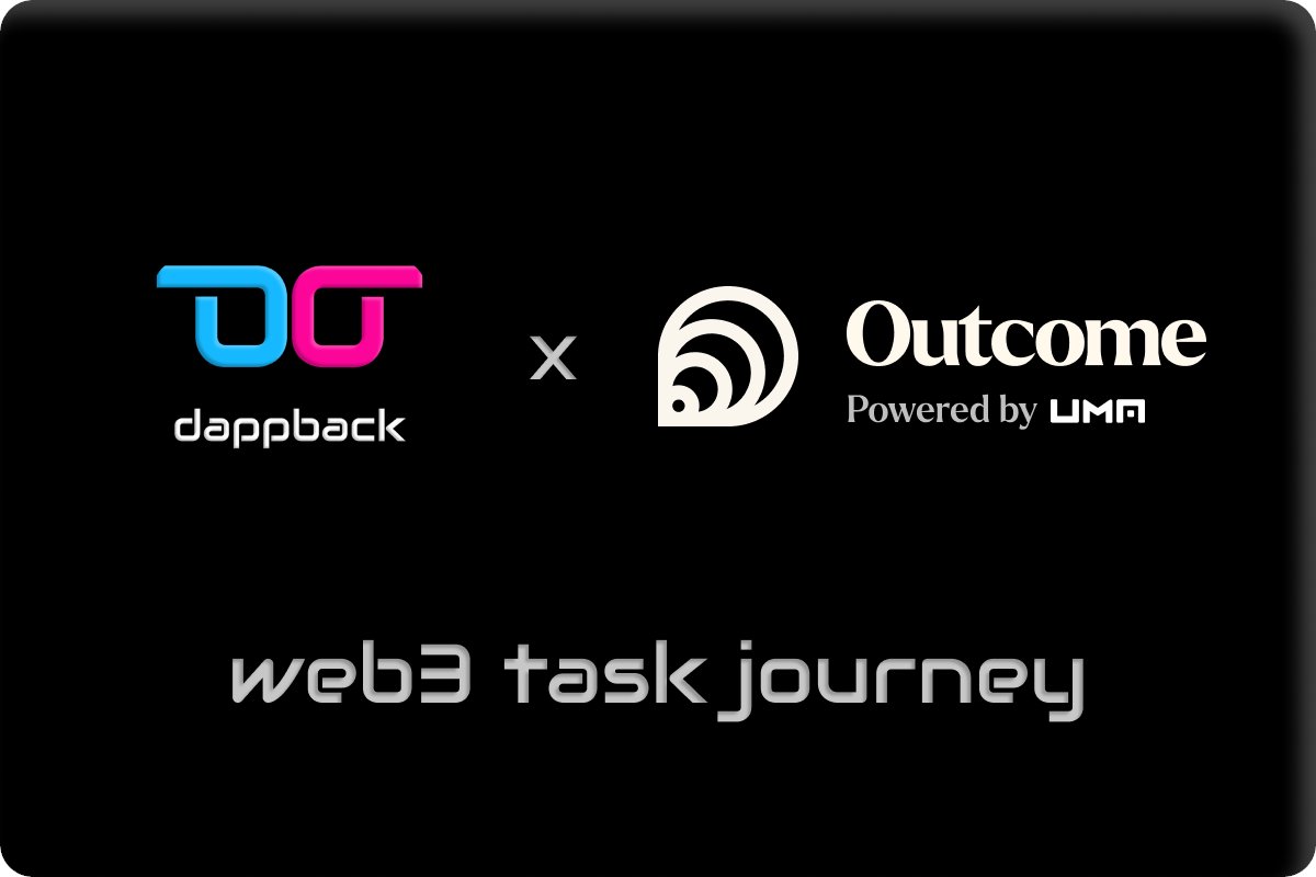 Outcome Protocol (@0xoutcome) on Twitter photo 📢We've joined forces with <a href="/DappBackHQ/">DappBackHQ</a> to bring you our very own Web3 Task Journey. Complete our tasks to contribute to our community and earn our NFT & crypto rewards.🥇Our Level 1 NFT Badge: 'Outcome Odyssey'
Task away at dappback.com/outcome 📢We've joined forces with <a href="/DappBackHQ/">DappBackHQ</a> to bring you our very own Web3 Task Journey. Complete our tasks to contribute to our community and earn our NFT & crypto rewards.🥇Our Level 1 NFT Badge: 'Outcome Odyssey'
Task away at dappback.com/outcome