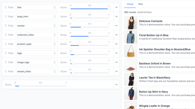 SearchioHQ's tweet photo. We designed our search &amp; discovery platform from the ground up for faster performance,  ease of use, and self-optimizing results so #Shopify and #ShopifyPlus sellers can spend more time growing their business. #Convert more buyers. 100% free to try. https://t.co/KPbmHvnF0L https://t.co/fFObHNvF71
