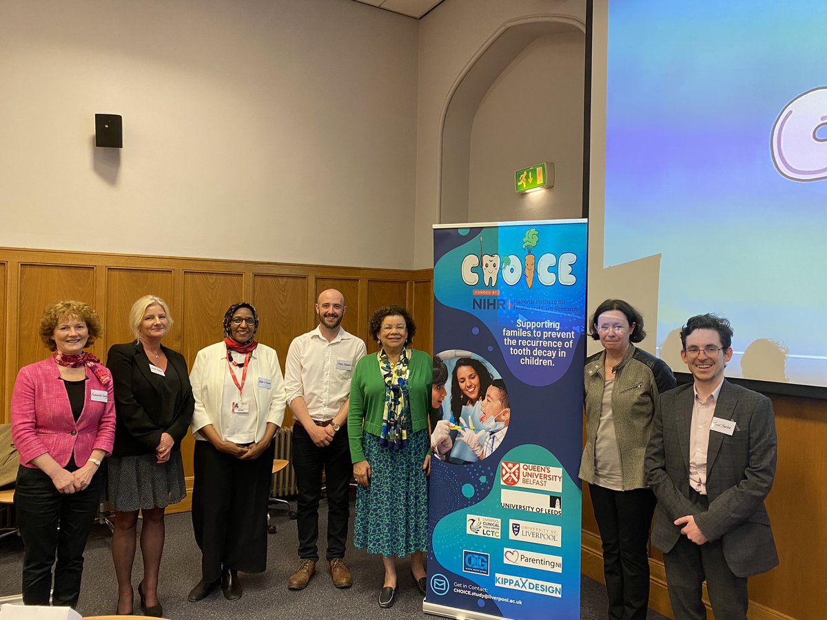 Prof Cynthia Pine CBE (@cynthiapine3) on Twitter photo Great to be <a href="/QUBelfast/">Queen's University Belfast 🎓</a> this evening to launch NI site of CHOICE trial (NIHR131817). Working with dental teams to support families improve child dental health. Thanks for fantastic research partnership <a href="/ParentingNI/">Parenting NI</a> <a href="/adair_pauline/">Pauline Adair</a> <a href="/IkhlasElkarim1/">Ikhlas El karim</a> <a href="/DrMarcEdwards/">Marc Edwards</a> @AlbadriSondos Great to be <a href="/QUBelfast/">Queen's University Belfast 🎓</a> this evening to launch NI site of CHOICE trial (NIHR131817). Working with dental teams to support families improve child dental health. Thanks for fantastic research partnership <a href="/ParentingNI/">Parenting NI</a> <a href="/adair_pauline/">Pauline Adair</a> <a href="/IkhlasElkarim1/">Ikhlas El karim</a> <a href="/DrMarcEdwards/">Marc Edwards</a> @AlbadriSondos