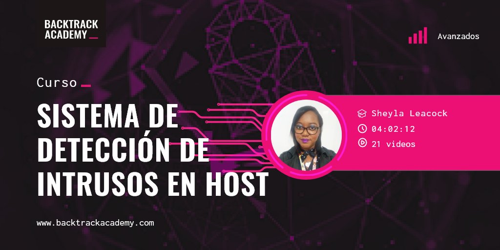 Este curso abordará de una forma práctica los pasos necesarios para instalar, configurar y probar un sistema de detección de intrusos.

Link del curso : 
backtrackacademy.com/curso/Sistema-…

Conviértete en un experto en Backtrackacademy.com