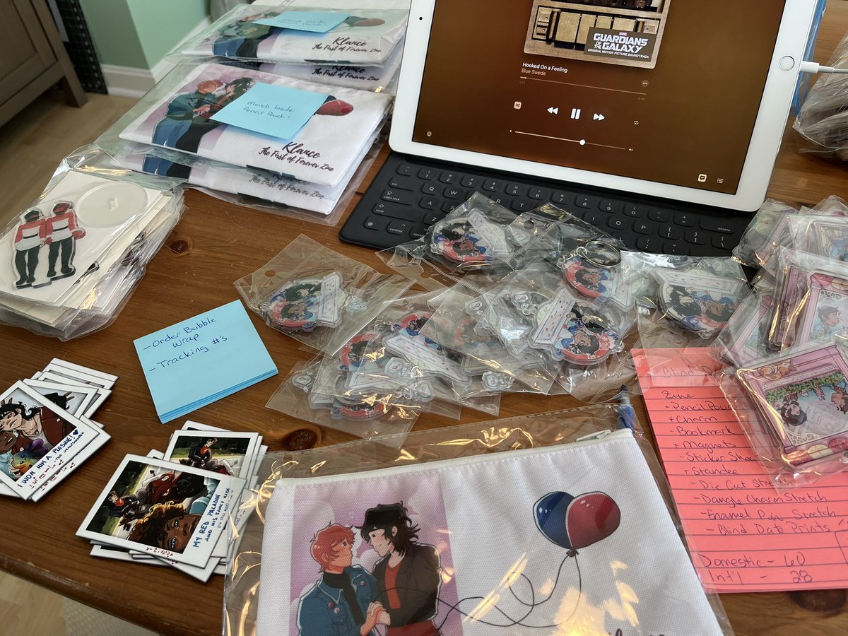 KLFirstDateZine's tweet photo. Almost finished with packaging the US physical orders!  Sent a big batch to the post office this afternoon too!  Keep an eye out for yours! https://t.co/yYpykNjbPJ