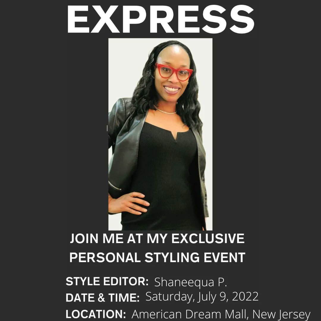 IBDCBK718's tweet photo. Ya'll I'm at it again. Catch me at the @Express at The American Mall for my exclusive styling event on 7/9/22 starting at 1PM. Let's pick out your next event look! 
#expressstyleeditor
#expressstylepartner #summerfashion #nynjblogger #personalstylist https://t.co/7h5MEqOTj5