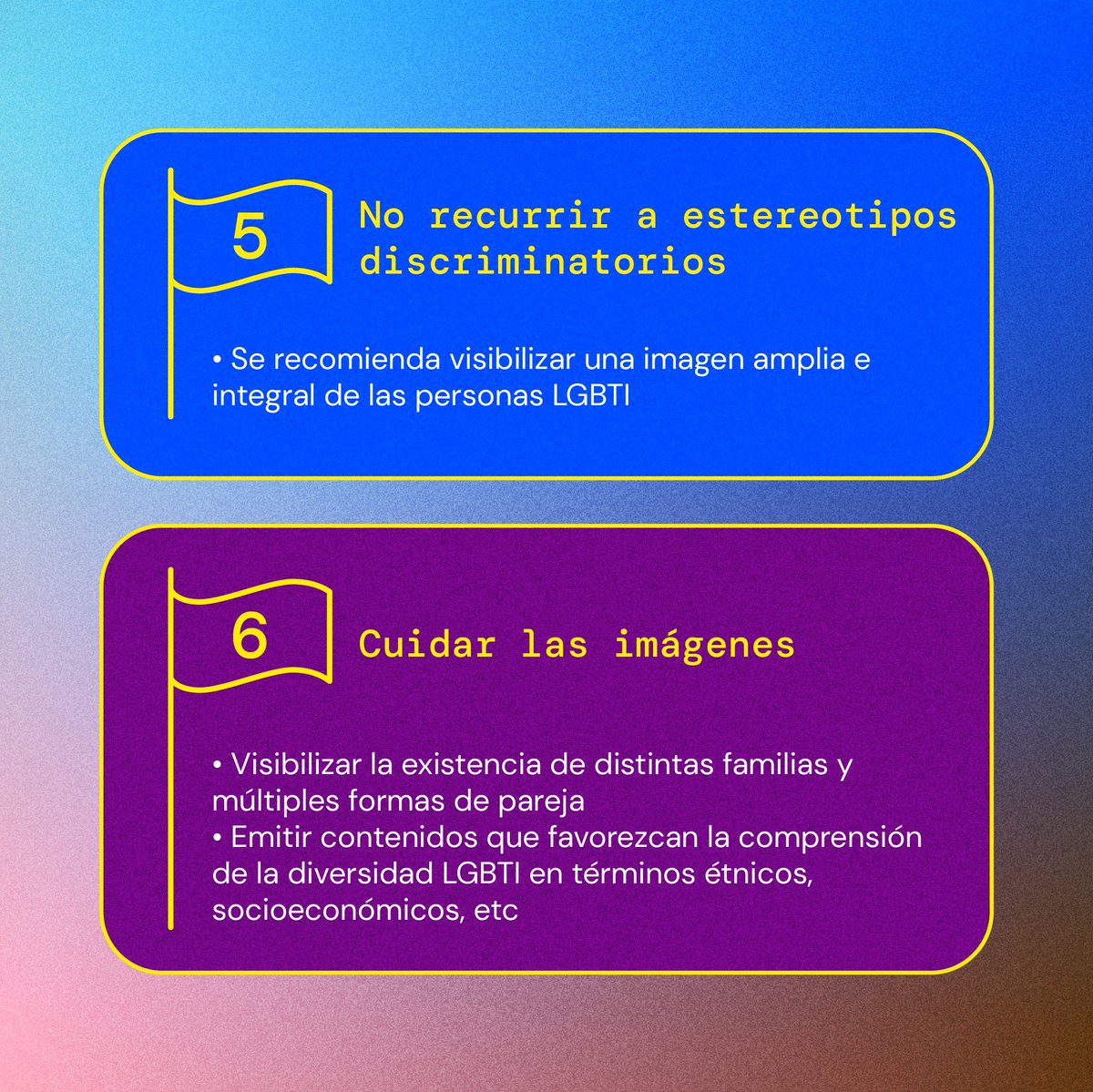 CNTVChile's tweet photo. 📺 🏳️‍🌈Te compartimos las recomendaciones realizadas por el departamento de estudios del CNTV año 2020 para el tratamiento mediático de la orientación sexual e identidad de género  

👉Ver en https://t.co/6eKJgy31qd

#OrgulloLGTBI https://t.co/WfmliCoKwq