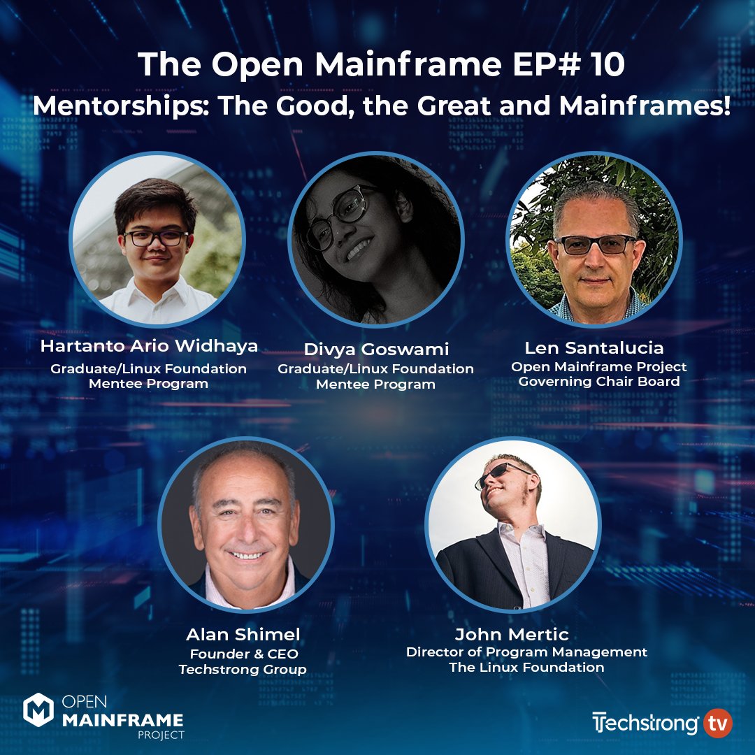 Why #mentorships? <a href="/OpenMFProject/">OpenMainframeProject</a>'s  <a href="/LenSantalucia/">Len Santalucia</a> <a href="/rachejazz/">𝕯𝖎𝖛𝖞𝖆 𝕽𝖆𝖈𝖍𝖊𝖑 🥨</a> &amp; <a href="/tanto259/">Hartanto</a> share all of the details with <a href="/linuxfoundation/">The Linux Foundation</a>'s <a href="/jmertic/">John Mertic</a> &amp; <a href="/TechstrongTV/">Techstrong TV</a>'s <a href="/ashimmy/">alan shimel</a>. hubs.la/Q01fP4-00 <a href="/diganarchist/">digitalanarchist</a> <a href="/Vicom_Infinity/">Vicom Infinity, A Converge Company</a> #OpenMainframe #opensource #linux