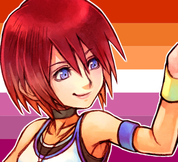 eIisey's tweet photo. this pride month wasnt that great for me and im sure it wasnt for a lot of ppl so i made quite a few kingdom hearts lesbian pride icons to make myself feel better :) https://t.co/YSTAnIYQ0c