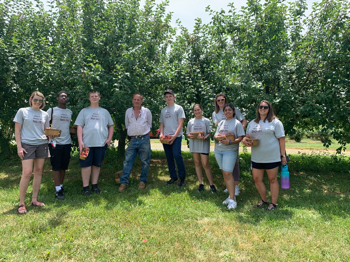 MACS_CTE's tweet photo. Day 2: We had a “peach”of a day visiting @InterlamDesign to learn how they use #STEAM to create incredible acoustic panels & textured wall surfaces! Next, to Miss Angel’s Farm to see the 🍑orchard and learn about #FarmToStore #agriculture and #agritourism efforts! @MACSchools https://t.co/T2jl2VCtZu