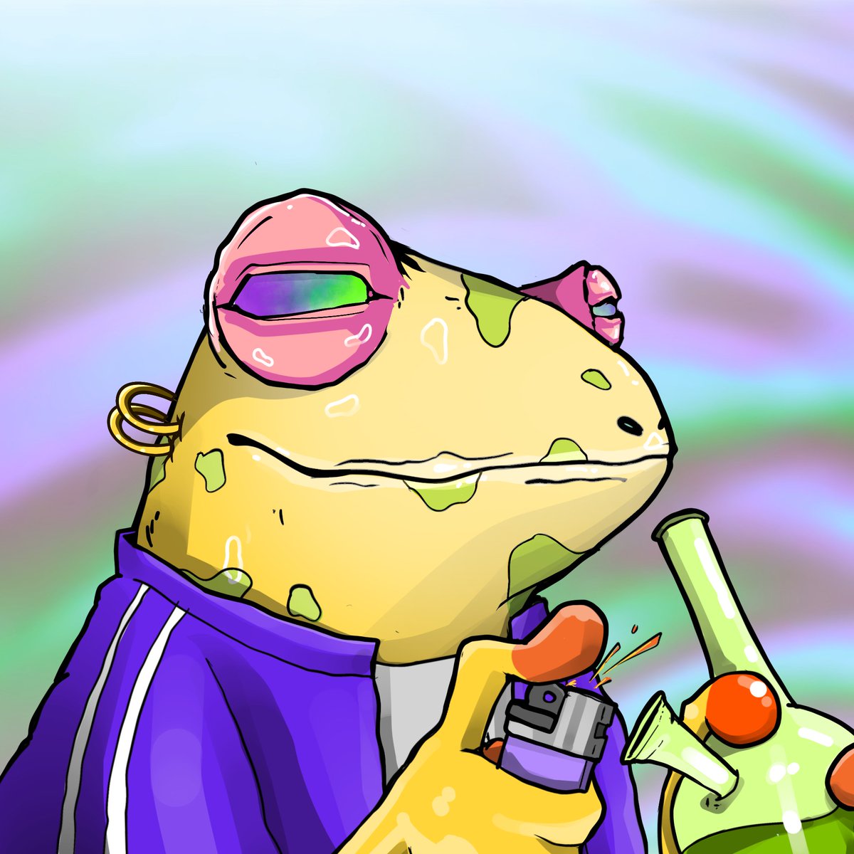 It's Giveaway Time, This Froggo Needs A New Home 🐸 

-Follow @WaxIsHere &amp; <a href="/TheStonedFrogs/">The Stoned Frogs</a> ✅ 
-Tag 2 Friends ✅ 
-💚 &amp; Retweet

Ends In 72 Hours!