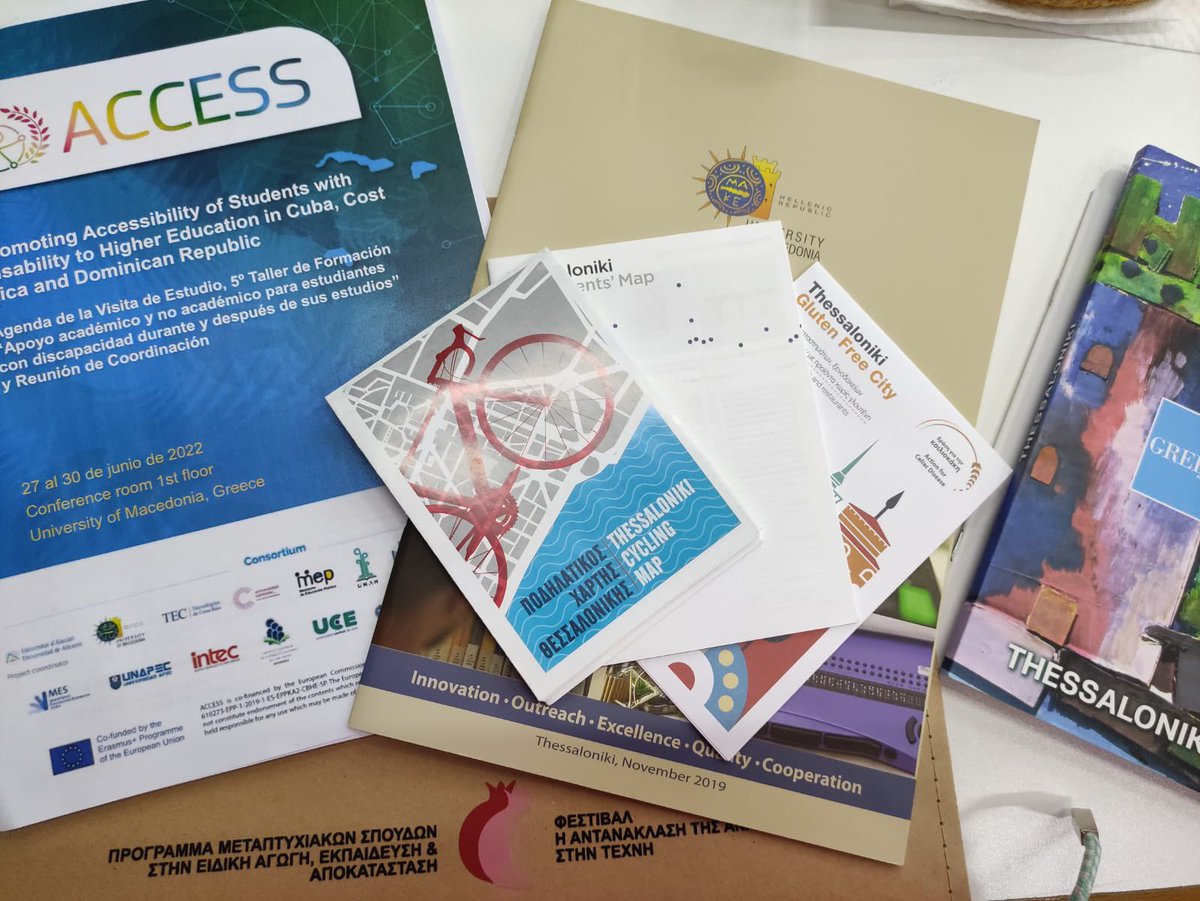 La red ACCESS ayer inició la visita de Estudio en la <a href="/univofmacedonia/">Πανεπιστήμιο Μακεδονίας University of Macedonia</a> en Grecia. Donde han trabajado en grupos formados por representantes de cada país 🇩🇴🇨🇷🇬🇷🇪🇸🇨🇺de la red ACCESS y han conocido espacios y dispositivos #accesibles 🙌🏼🙌🏼✨