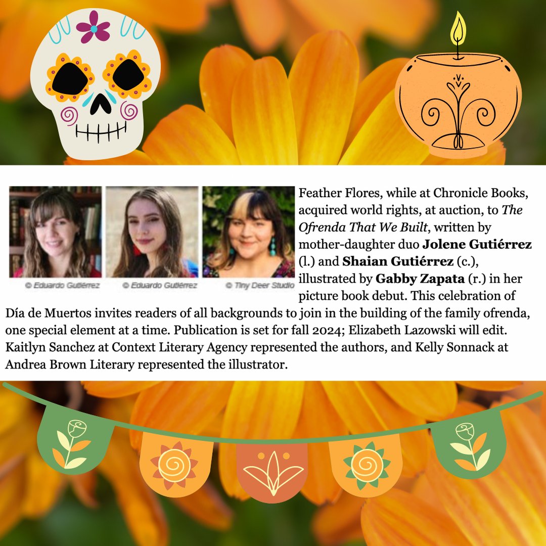 Aaaaahhhhhh!!! We're SO excited to share this gorgeous book of our ❤️! THE OFRENDA THAT WE BUILT will be out in the world in 2024, and we just can't wait! ❤️ 🥰 🥳

#kidlit #kidlitart #picturebooks #diadelosmuertos #ofrenda #ofrendas #ofrendasmexicanas #diademuertos