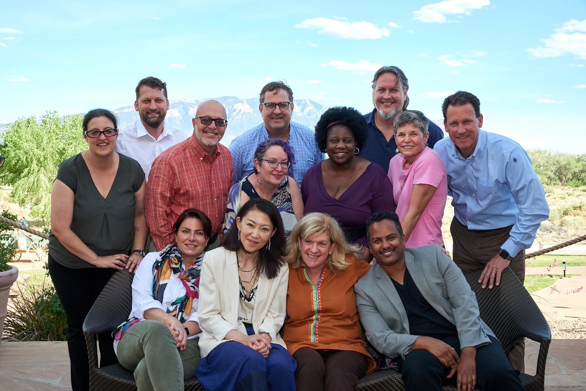 LisaNWoll's tweet photo. With some of the awesome people I get to work with @US_SIF --- after our board meeting and getting ready for our 11th Annual Conference #Forum2022. Scenery making everyone look even better!!  #sustainableinvesting #ESG #policy https://t.co/xvXtwF99qK