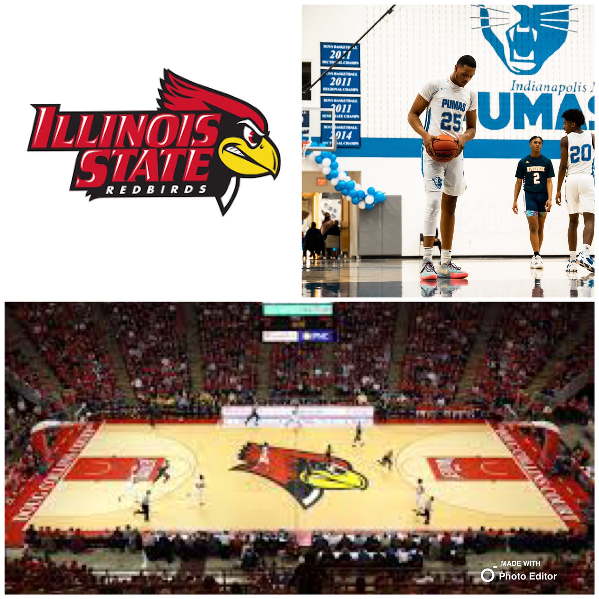 Blessed to receive an offer from Illinios state university , I want to thank you <a href="/ryanpedon/">Ryan Pedon</a> and the rest of the coaching staff for this opportunity!!❤️🤍