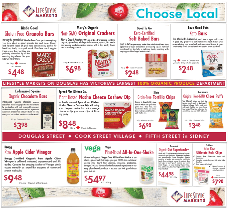 TheCeliacScene's tweet photo. πββοΈYippee!π€ΈββοΈ@LifestyleMkts Gluten-Free Flyer for July! πββοΈ Cookies, bars and so much more in store! π€ΈββοΈ SEE https://t.co/sH111NT526 #glutenfree #celiac #nongmo #lifestyleselect #theceliacscene #lifestylemarkets #healthfood #organic #lifestyleselect #sidney #cookstreet #douglas #yyj https://t.co/2IOgrK8mDo