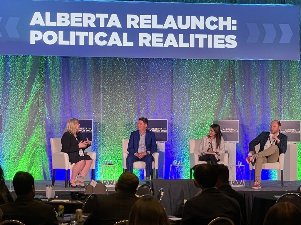 JessTaylorAB's tweet photo. I’m incredibly fortunate to work alongside @ScottCrockatt and @planetjanetyyc and to get exposure from people like @SoniaKont and @Keith_McLaugh. Really enjoying today’s #AlbertaRelaunch event by @NewWestPA. https://t.co/VQB2Dzbjba