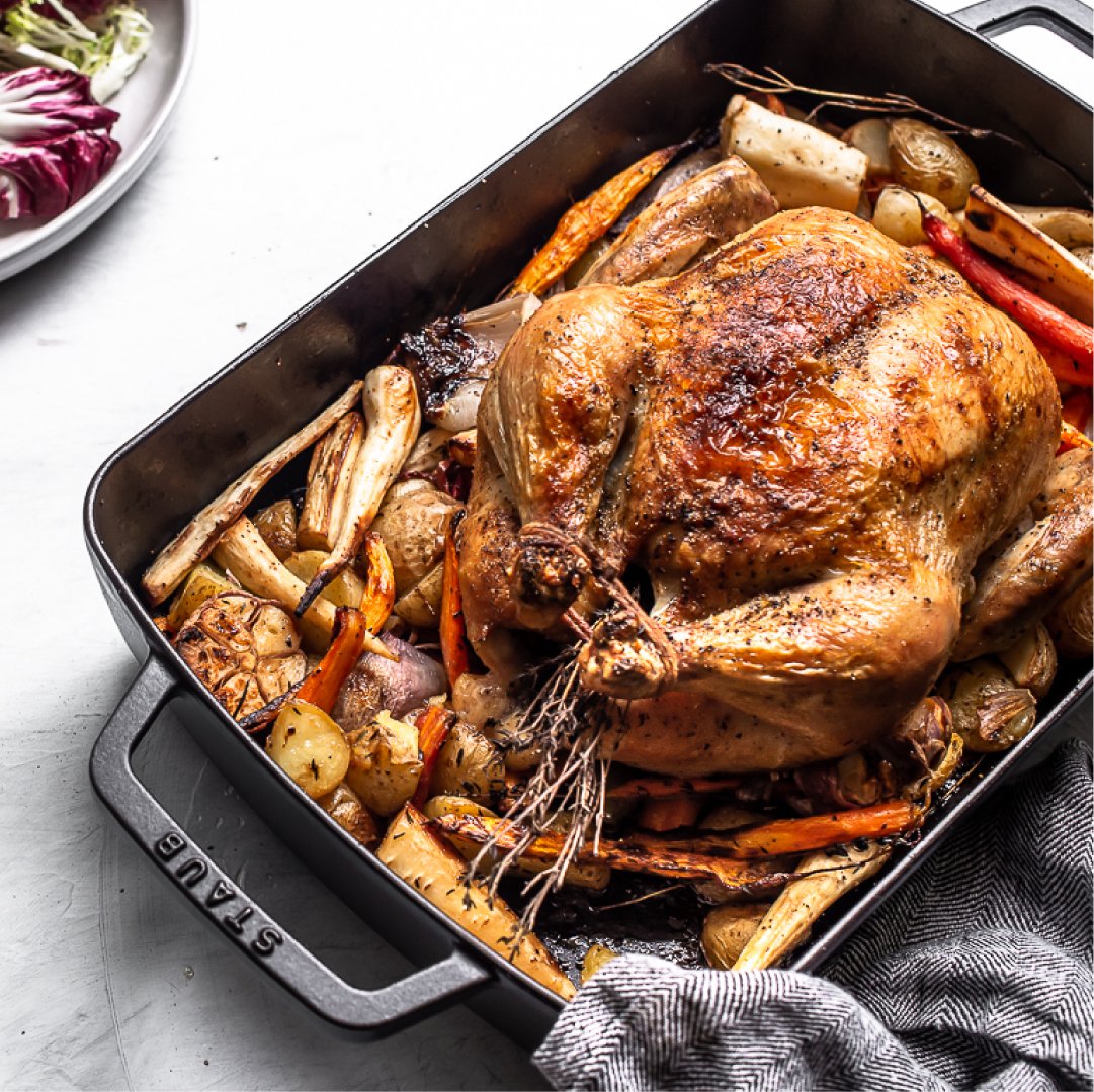 Chef Sandra Valvassori is back at it again with this mouthwatering Roast Chicken &amp; Roasted Root Vegetables recipe. Head to our blog for the full recipe: bit.ly/3PEUFfA