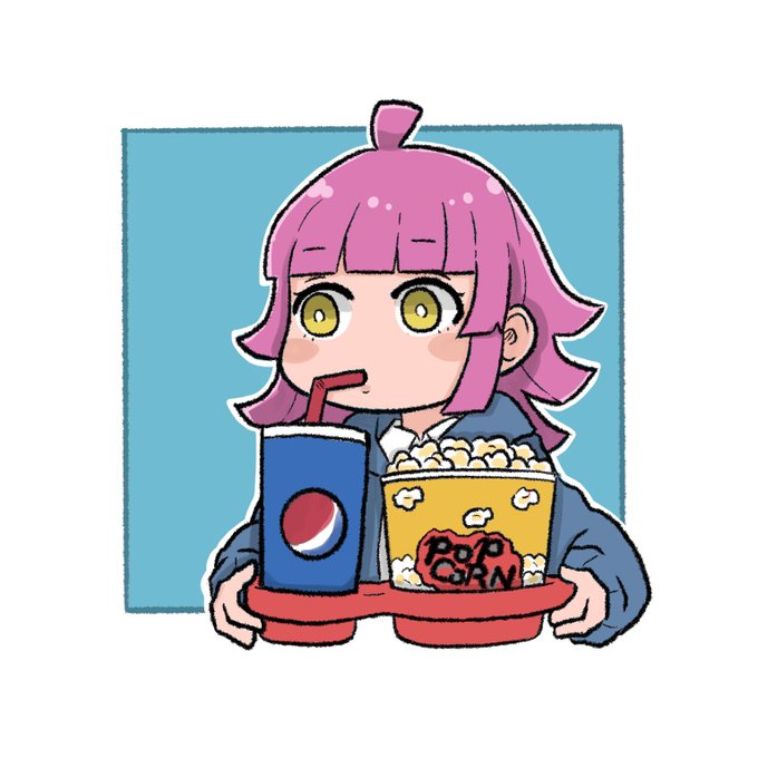 「pink hair popcorn」 illustration images(Latest)