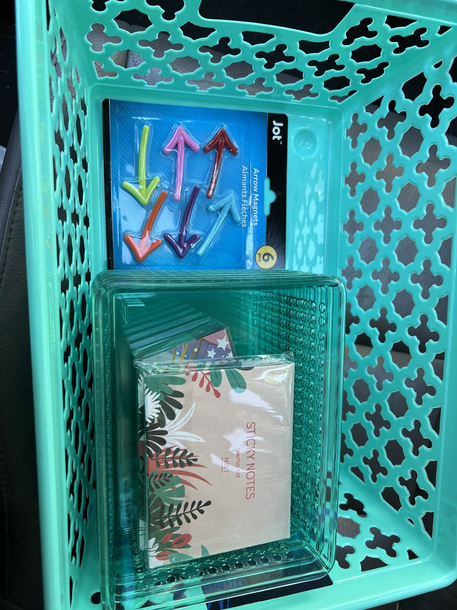 Teal school supplies. <a href="/DollarTree/">Dollar Tree</a> I need more if these teal bins! My fave color but they only had one!