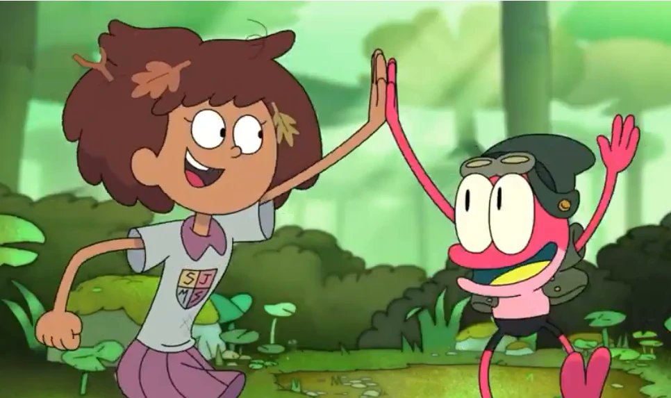 Today's water-themed character is 
Sprig Plantar in Amphibia! He is a frog.