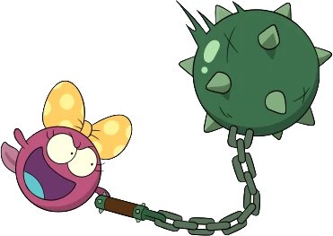 Today's water-themed character is 
Polly Plantar in Amphibia! She is a polywog.