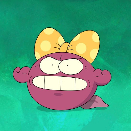 WaterCharaDaily's tweet photo. Today's water-themed character is 
Polly Plantar in Amphibia! She is a polywog. https://t.co/d0tZMtdQzX