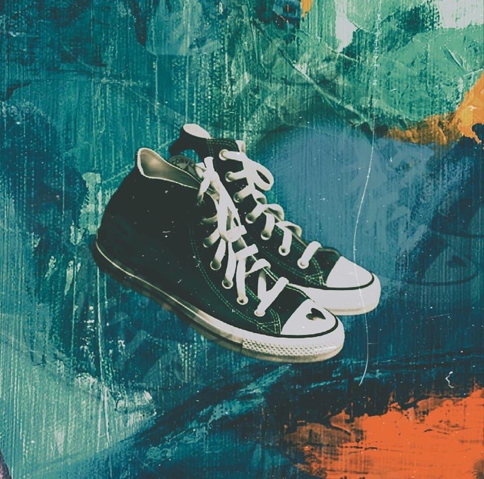 My brother’s recent artwork: 
The Shoes of Maite Rodriguez
(Artwork by Eric Stear)