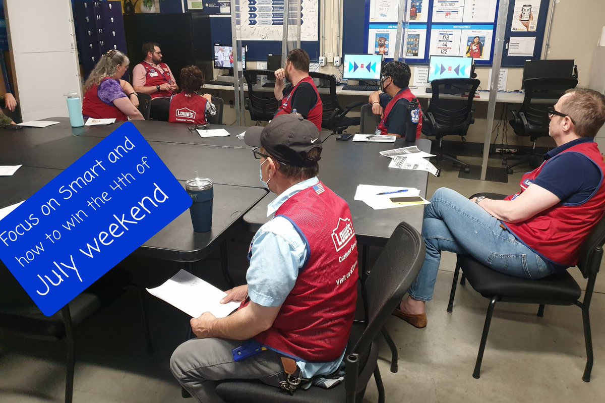 Lowe's of Tustin store #2605 specialty spotlight focusing on winning the 4th of July weekend in driving sales , services, Pro, Lpp, Credit and pipeline, team ready to win big💰💰💰. @specialtylowes #specialtyspotlight #district882 #tustin2605