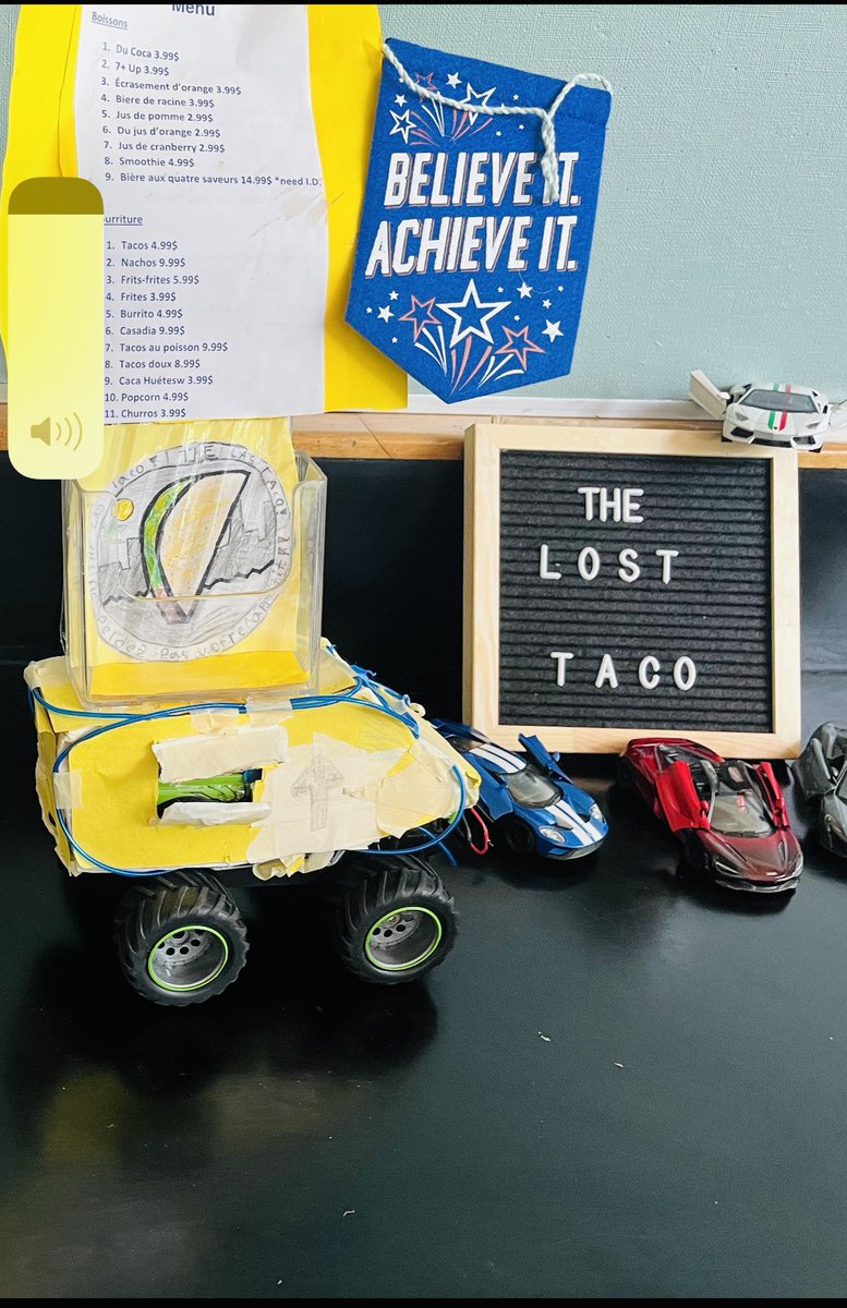 Grade 4/5 Ss presented their French food trucks today. They chose where to spend their “money”. So much fun learning all the French vocabulary and hearing Ss order in French. Love how one group displayed LGBTQ+ pride flag. #iteachfrench #PrideMonth  #iteachfourth #iteachfifth