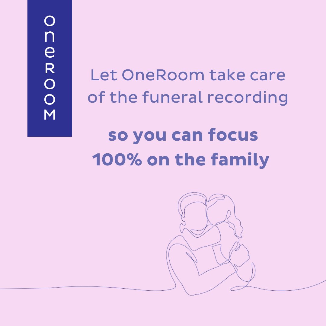 Give your full focus to supporting the family &amp; ensuring other aspects of the service run smoothly, while OneRoom takes care of the recording.

✔️Camera installation is taken care of
✔️Cameras turn on &amp; off automatically at scheduled times
✔️Support provided