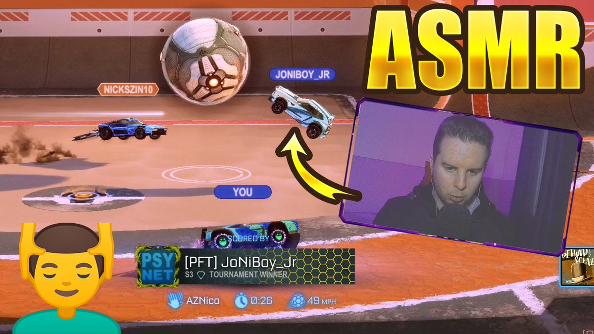 AZGamesOK's tweet photo. HOY NUEVO VÍDEO EN EL CANAL SECUNDARIO!! 🥳🥳🥳
Link → https://t.co/KXkvj8pRHr
volvemos con ROCKET LEAGUE y jugamos con JONY BOY 😎😎😎
¿Seguirán las victorias?
#ASMR #RocketLeague #JonyBoy https://t.co/adjiXyMYx8