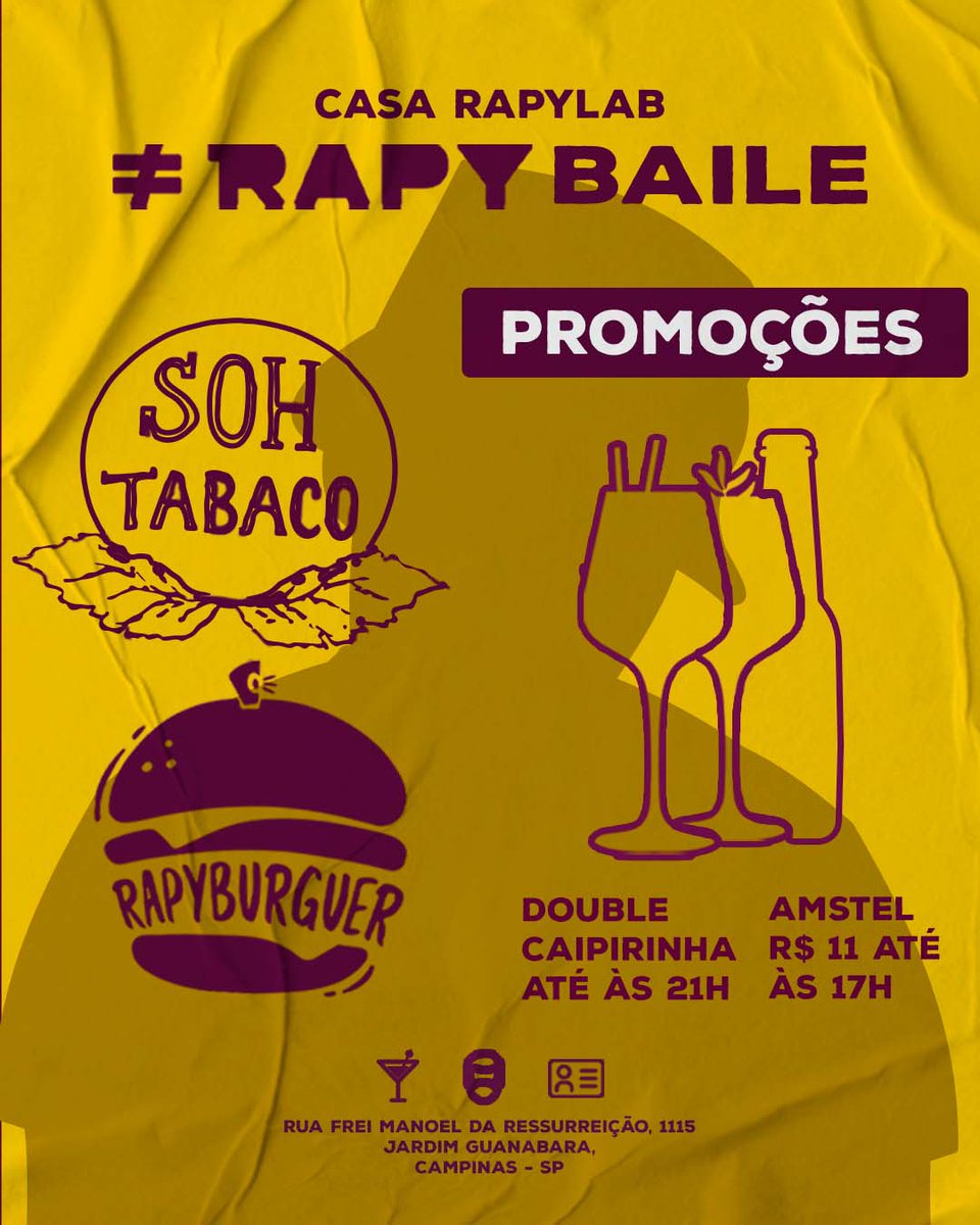 Rapylab19's tweet photo. Sabadouu com baile na Casinha! 💃🕺 
Só chegar!

🎵 DJ’s🎵
Justera
Clandestina

✨ Promos ✨
- Double caipirinha até 21h
- Amstel R$11 até 17h

🍔🤤 Rapy Burguer 🍔🤤

🔥 Soh Tabaco 🔥

⏰ Abertura 14h | Fechamento 00h ⏰

✅ Entrada R$10 até 20h | Depois R$15 ✅ https://t.co/TaN1uoxjiT