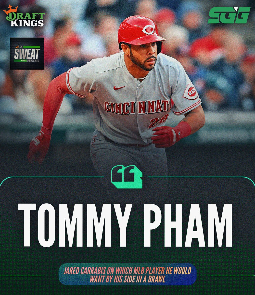 SGG_hq's tweet photo. Which MLB player do you want by your side during a brawl? 

@Jared_Carrabis is going with @TphamLV 😳

📺 Watch the latest episode of The Sweat: https://t.co/yOoCBzQzHM https://t.co/vhSVkhVvUE