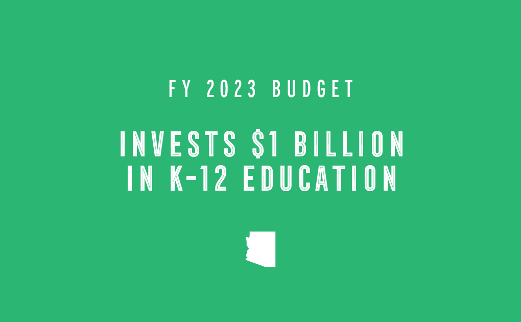 DougDucey's tweet photo. This year’s budget makes major improvements to Arizona’s K-12 education system, including the most significant yearly increase in the last eight years: $1 billion. #AZUnstoppable https://t.co/Ygw1o5d94x