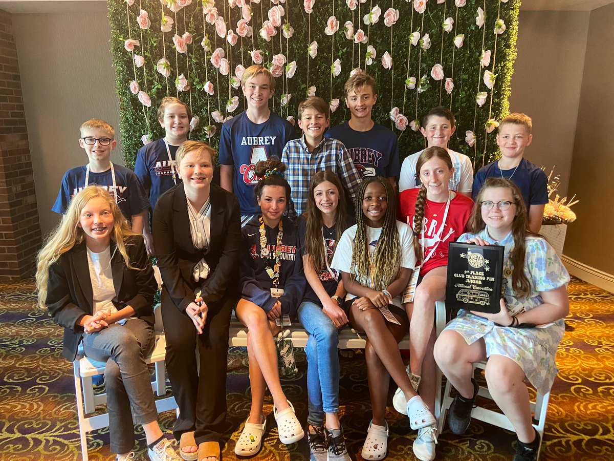 Aubrey Middle School Jr. Beta has had a great time at the Jr. Beta National Convention in Nashville, TN! #jrbeta #aubreyproud