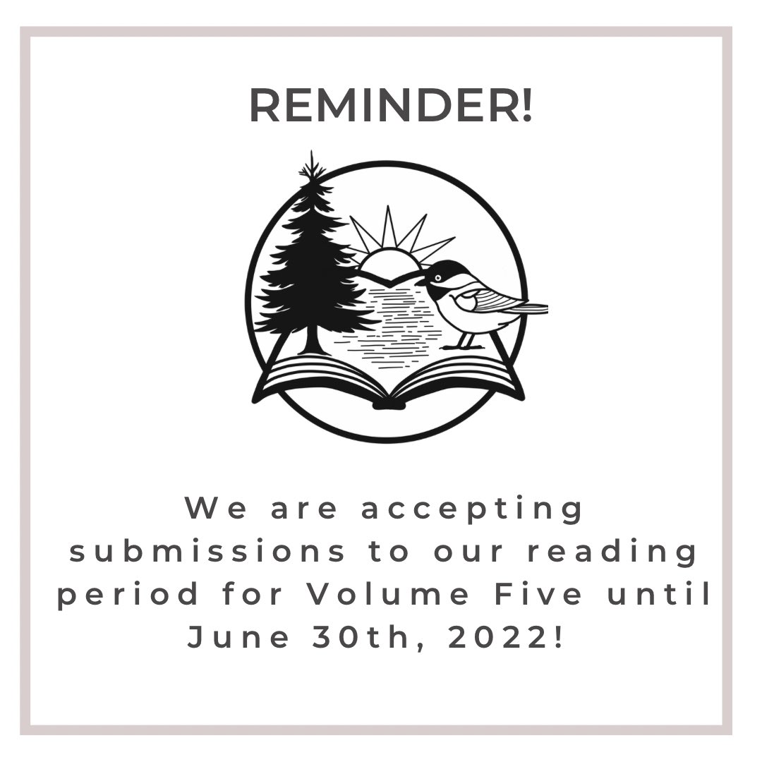CloudLakeLit's tweet photo. Reminder! Call for Submissions!
• Fiction
• Creative Nonfiction
• Poetry
• Children’s Lit
• Visual Art

Visit our website https://t.co/wt2yMdTIQE for full details and requirements including what needs to be listed in your cover letter!

#canlit #litmag #callforsubmissions https://t.co/bompfYhTnZ