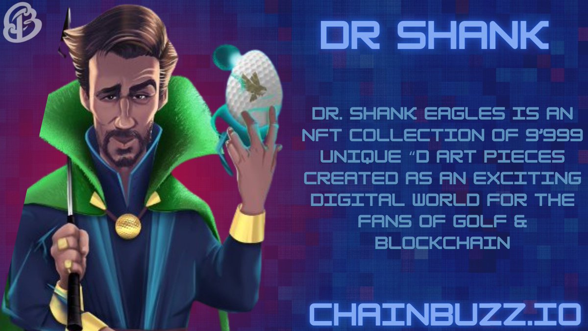 Chainbuzz_'s tweet image. 9,999 Eagles - 2000 Golf names hidden in them, will your golfer win, and will you get rewarded?
Find out on @ShankNFT &amp;amp; Support 🔥

Follow @Chainbuzz_ 
RT &amp;amp; Tag your Friends.

#NFTs #NFTCommmunity #NFTdrop #nftcollectors #NFTArts #Ethereum #NFTCommunity #nftbuyers #NFTProject