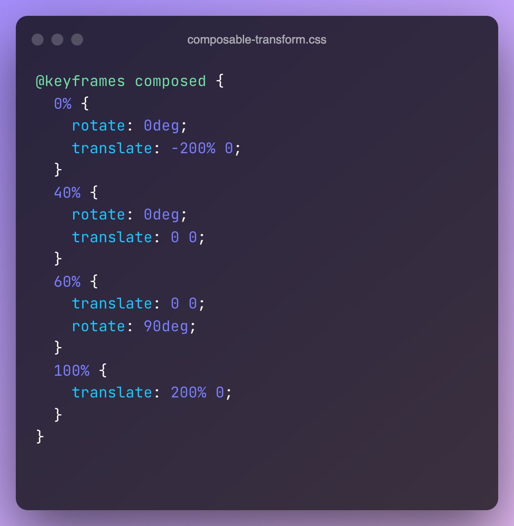 jhey 🔨🐻✨ on Twitter: "📢 CSS Tip No need to chain your CSS transform soon! (when @googlechrome 104 lands 🙌) Only chain them when you need to 😎 Remember, it's "translate, rotate, jhey 🔨🐻✨ on Twitter: "📢 CSS Tip No need to chain your CSS transform soon! (when @googlechrome 104 lands 🙌) Only chain them when you need to 😎 Remember, it's "translate, rotate,