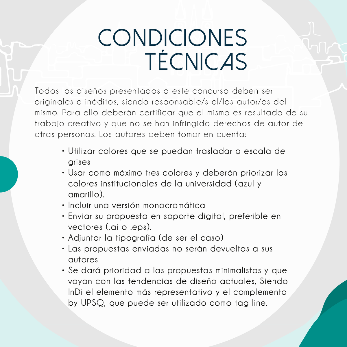 InDi_UPS's tweet photo. 🆙 Nuestro canal se encuentra en proceso de innovación de identidad visual.
✏️¡Participa en nuestro concurso y forma parte de este genial proceso para seguir creciendo!
#UPS #InfinitoDigital #Comunicación #Concurso #Diseño #Logotipo #DiseñoGráfico #Identidad https://t.co/SEktJFJHwD