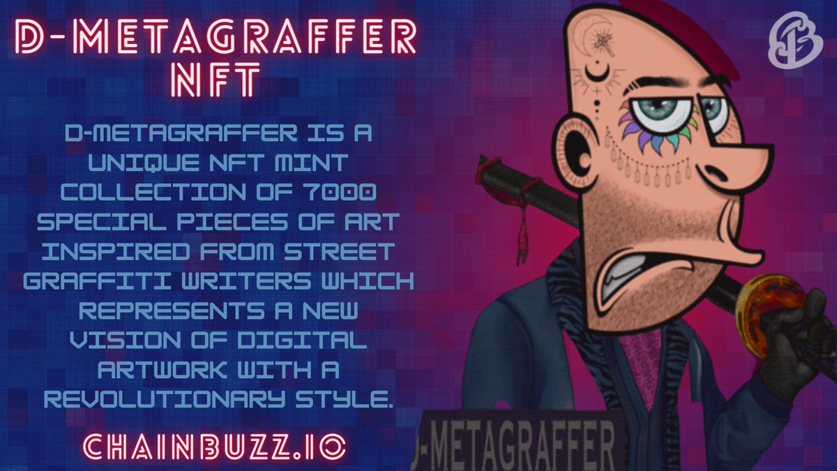 Chainbuzz_'s tweet image. The street scene finally comes to the NFT marketplace and brings the best traits who identify themselves. Visit @DmetagrafferNFT &amp;amp; Appreciate them ✨✨

Follow &amp;amp; Support @Chainbuzz_ 
RT &amp;amp; Tag your Friends.

#NFTs #NFTdrop #nftcollectors #NFTArts #Ethereum #NFTCommunity #nftbuyers