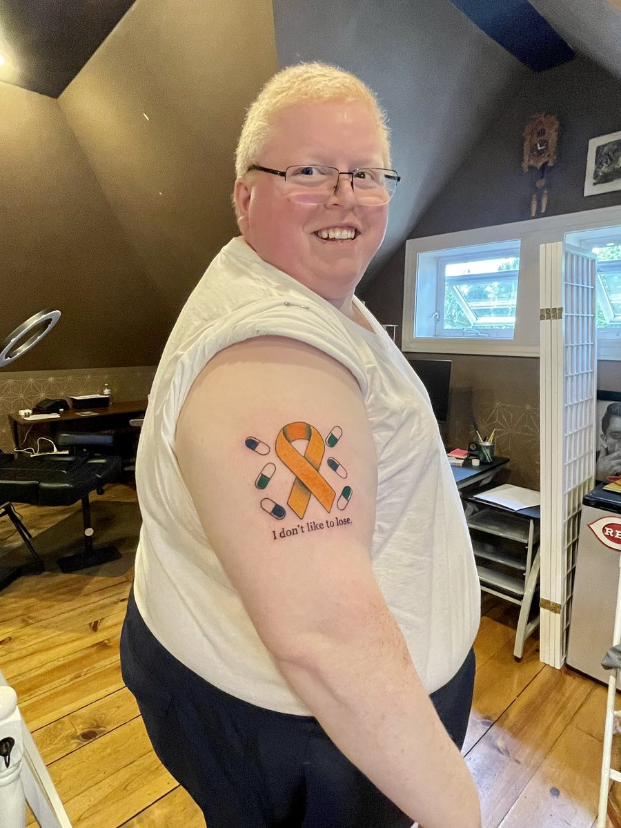 Celebrating a full 13 months of fighting to keep and live my life after the #CML diagnosis. 💪🏻💪🏻💉💊

Hey, #trektwitter, can you tell where I got the quote? @StarTrek 

#firsttattoo #ketofam #startrek #chronicmyeloidleukemia #teacher #cancersucks #leukemia #teachersofinstagram