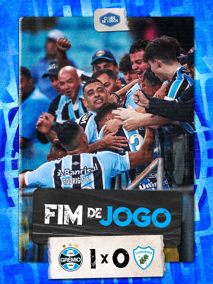Grêmio vence Londrina por 1 a 0 e se consolida no G-4