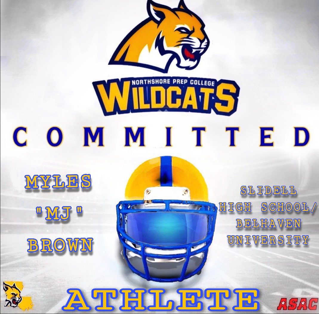 🚨COMMITMENT ALERT🚨
Excited to welcome <a href="/mjbrown08/">MJ Brown™️</a> to the family! Myles is a transfer from Belhaven University who specializes at the Receiver position. He has the speed, height, jumping ability, wingspan, route running,&amp; hands to go get the ball no matter where it is.
#GeauxCats