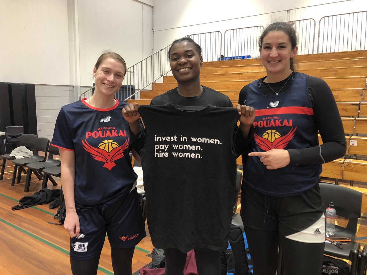 Bevilaqua41's tweet photo. It’s a great day for Women’s basketball here in NZ🇳🇿!! @ktrain_11 your message is embraced by @MainlandPouakai!! 🔥🙌🏼👊🏼 @PWRFWDteam #InvestinWomen https://t.co/epZSrYUMgI