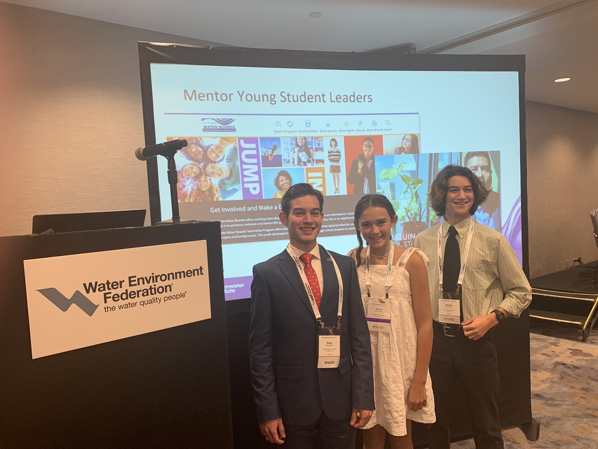 Michael Deane (@mdeanedc) on Twitter photo The future is bright! Thrilled to be inspired by young #water leaders at #WEFStormwater Summit! Commitment, energy, ideas for solving #stormwater challenges from, left to right, Diego Diaz, Drew Larson, Nicolai Diaz. Thank you <a href="/WEForg/">Water Environment Federation</a> <a href="/PoseidonEducat/">Poseidon Education</a> @EPAwater The future is bright! Thrilled to be inspired by young #water leaders at #WEFStormwater Summit! Commitment, energy, ideas for solving #stormwater challenges from, left to right, Diego Diaz, Drew Larson, Nicolai Diaz. Thank you <a href="/WEForg/">Water Environment Federation</a> <a href="/PoseidonEducat/">Poseidon Education</a> @EPAwater