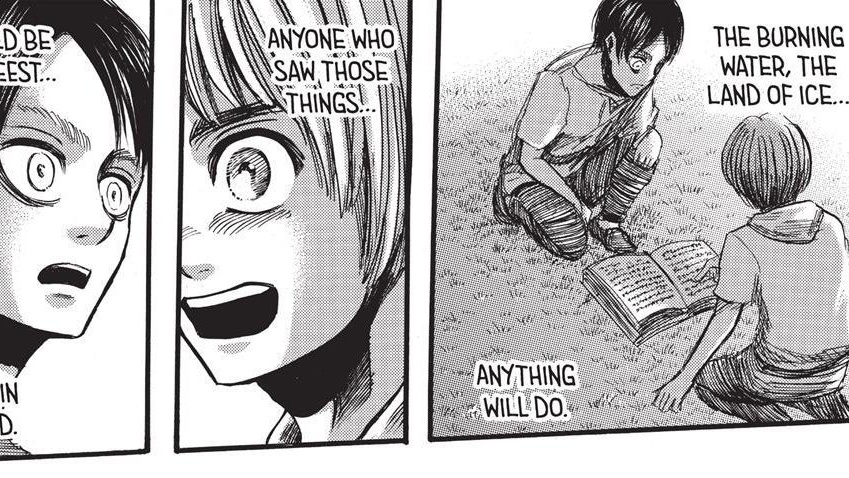 dailyeremins's tweet image. 🗣: how many times do you want to draw this scene?
isayama: YES