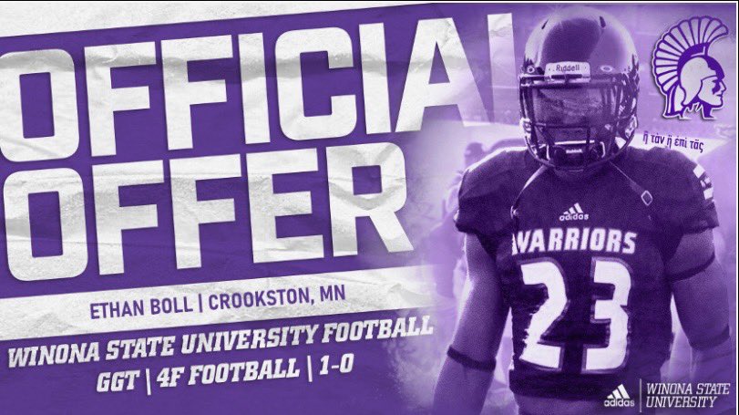 Huge thankyou to <a href="/Coach_Bergy/">Brian Bergstrom</a> and <a href="/Coach_Spencer11/">Spencer Erickson</a> for the offer to play at Winona State! Pumped to learn more about the program!