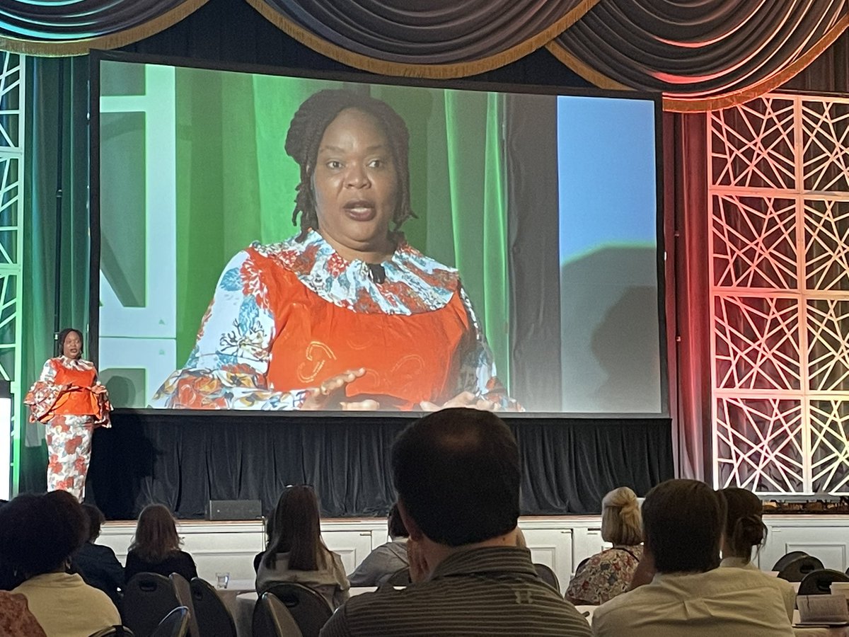 carolyngedling's tweet photo. Day 2 Keynote Leymah Gbowee - “a voice heard, a presence felt”! Such an inspiration. #ICGS https://t.co/23xlvVYD5p