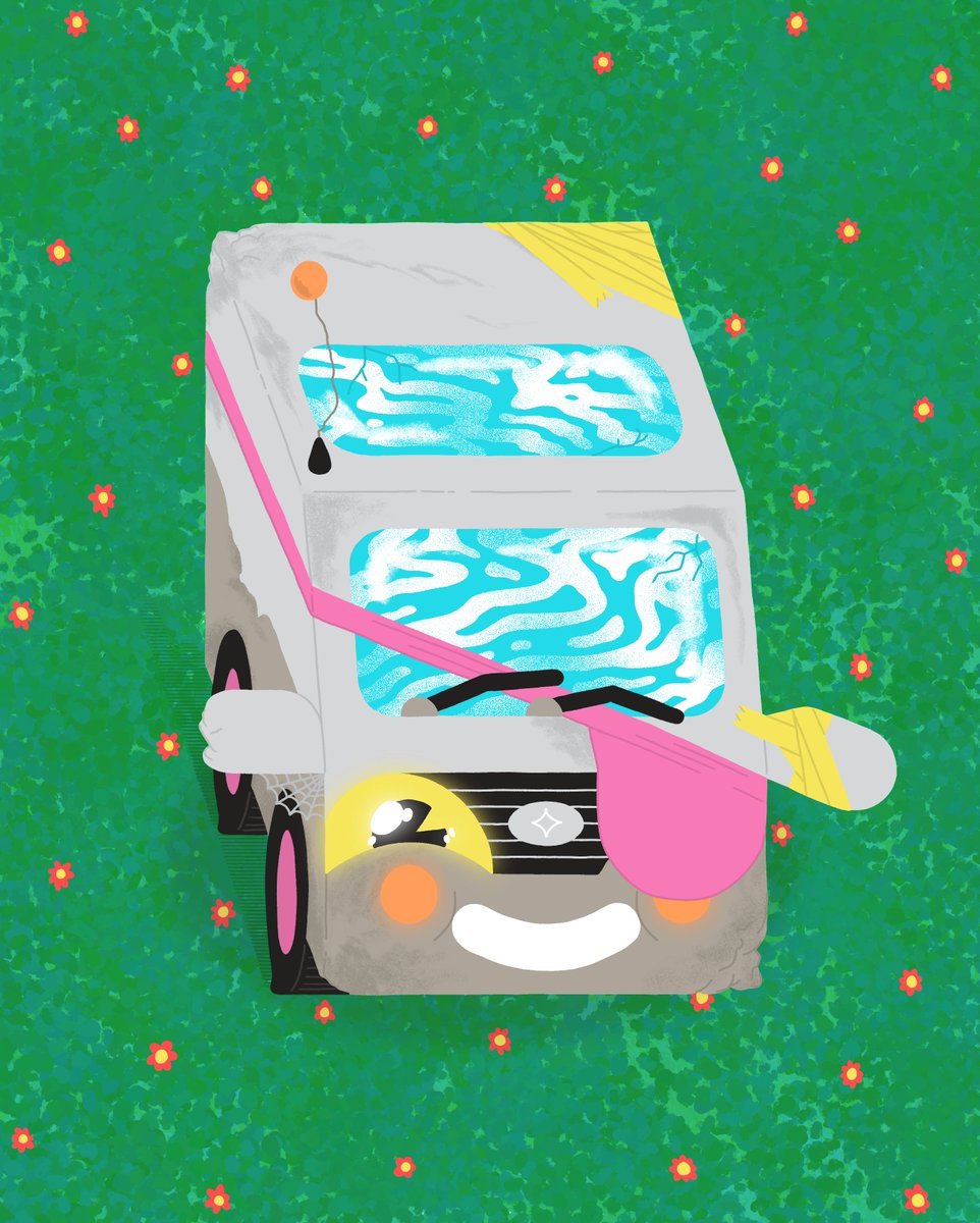 parallelteeth's tweet image. I drew a 1998 Toyota HiAce Super Custom in the latest @MetroMagNZ