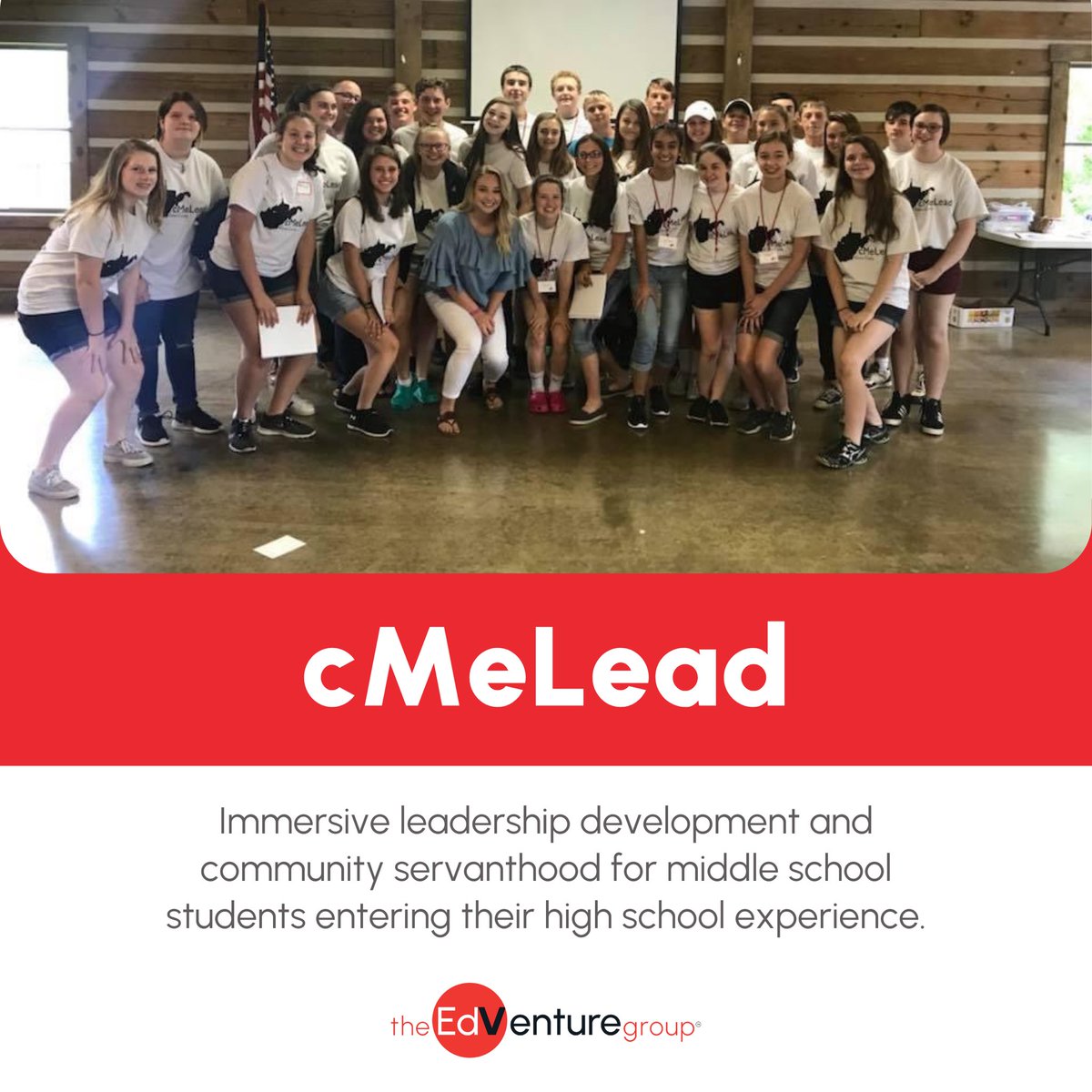 The EdVenture Group’s cMeLead program has impacted hundreds of middle school students and supported numerous rural communities throughout West Virginia.💡 This #leadershipdevelopment program builds the next generation. Our youth remains one of our biggest assets.💪🏼