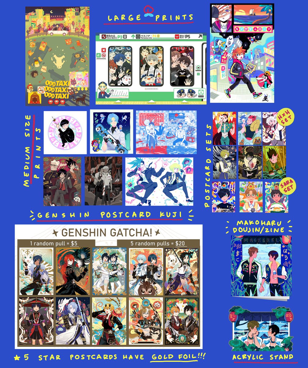 Whew, here's my catalogue list of my inventory for AX 2022! #AX2022ArtistAlley