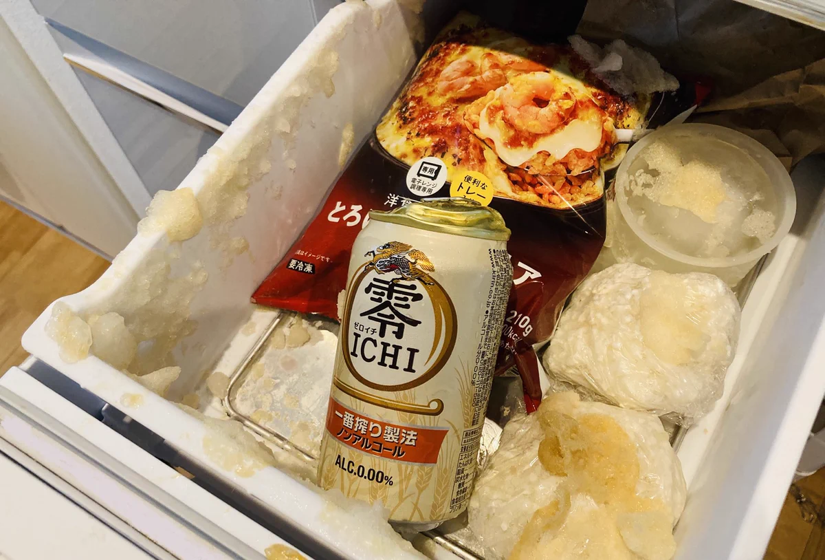 冷凍庫内でビール爆発！！ノンアルコールを急速冷凍させると爆発するので注意。